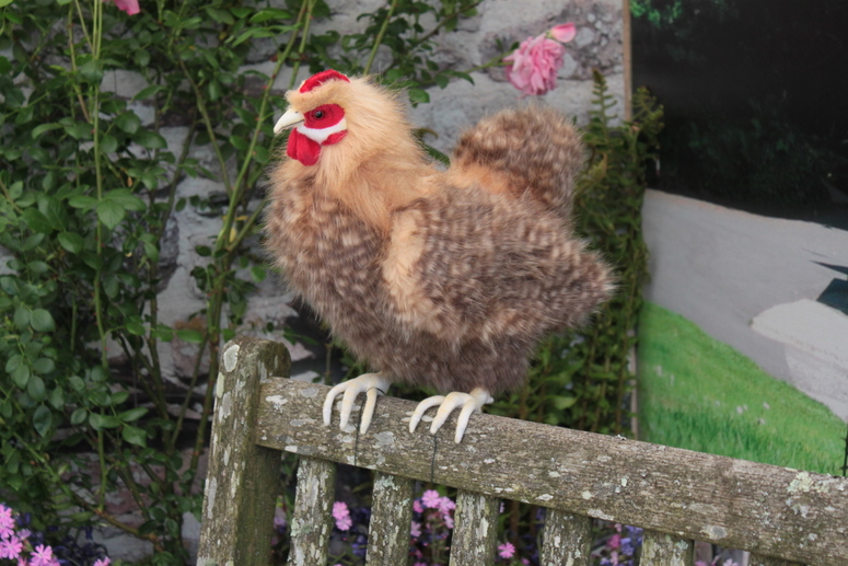 Fluffy hen garden sculpture Fluffy hen garden sculpture