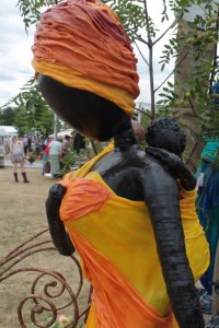 Cloth resin garden sculpture Cloth resin garden sculpture